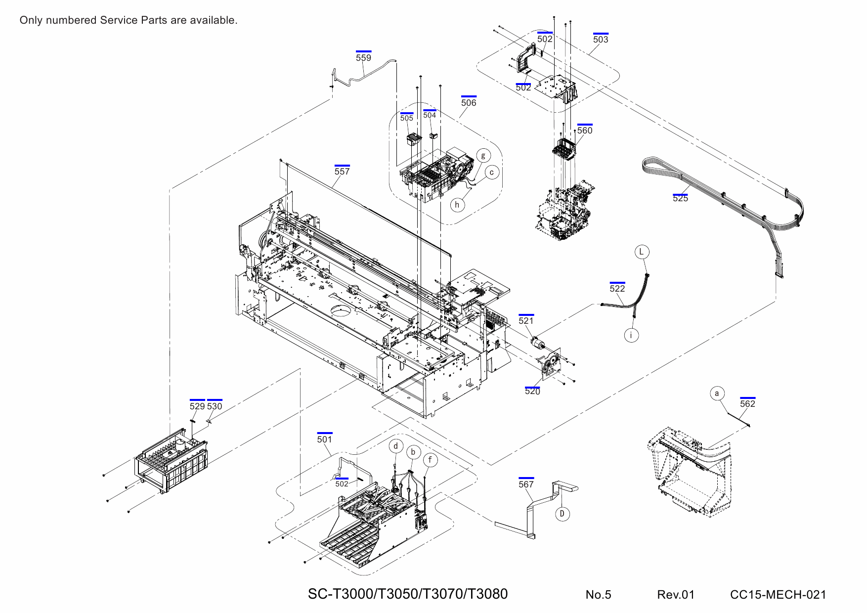 EPSON SureColor T3000 T3050 T3070 T3080 Parts Manual-6 EPSON SureColor T3000 T3050 T3070 T3080 Parts Manual-6